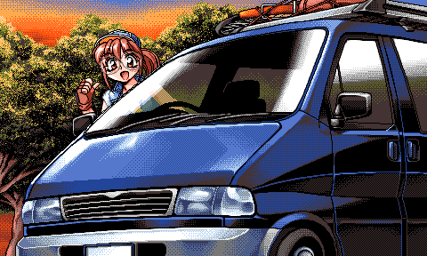 Anime girl encouraging you to get in her unmarked van already